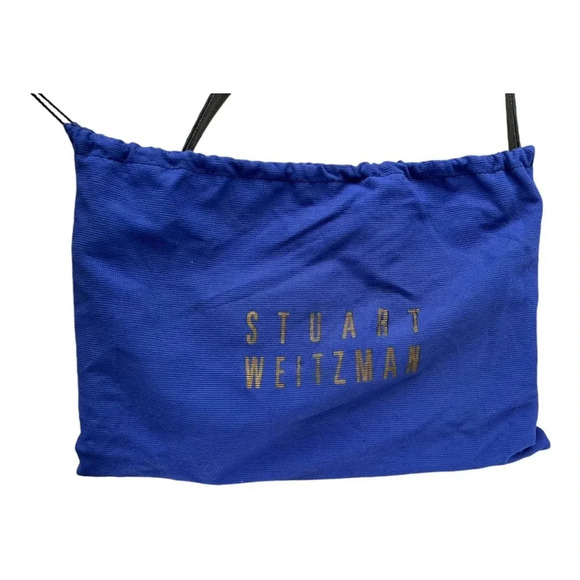 Stuart Weitzman Handbag Solid Green Textured Shoulder Bag Purse with Dust Bag - Picture 14 of 14